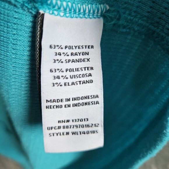 WILDFOX Top Womens XL Soft Knit Pullover V Neck Turquoise Long Sleeve - Picture 6 of 9